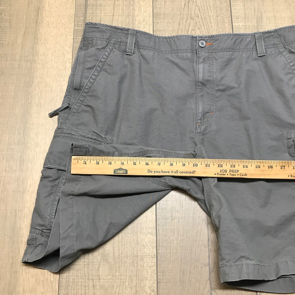 L.L. Bean Shorts Mens Size 40 Cargo Allagash Ripstop Gray‎ Canvas Outdoor Cotton - Picture 9 of 10